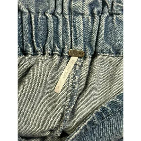 YFB Young Fabulous Broke Saidie High Rise Wide Leg Drapey Pants Size Small NWT - Picture 7 of 8